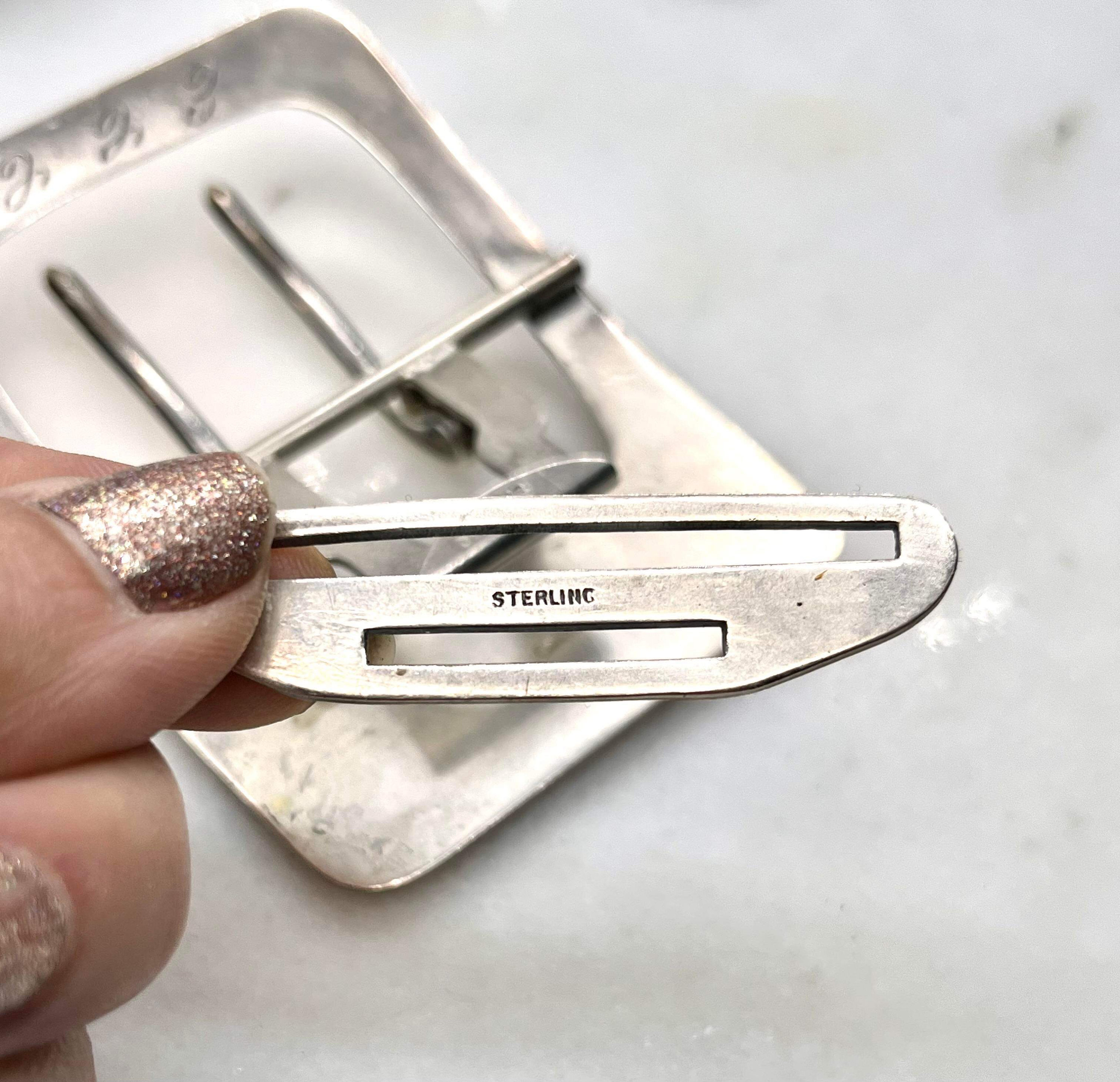 Silver-Tone Art Nouveau Woman Belt Buckle Art Nouveau Victorian Women main image 3