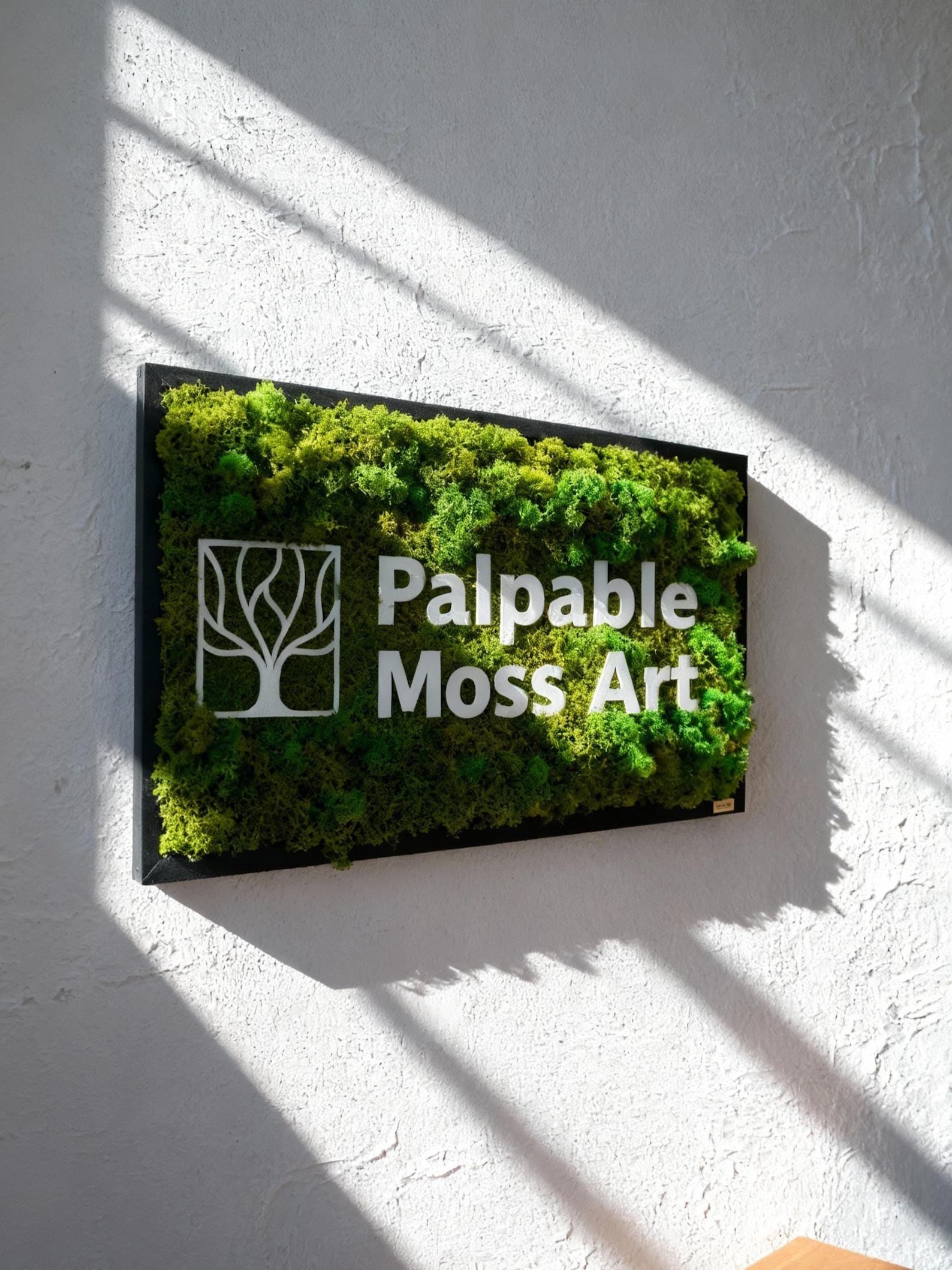 Custom Moss Logo Sign: 3D Business Wall Decor - Etsy