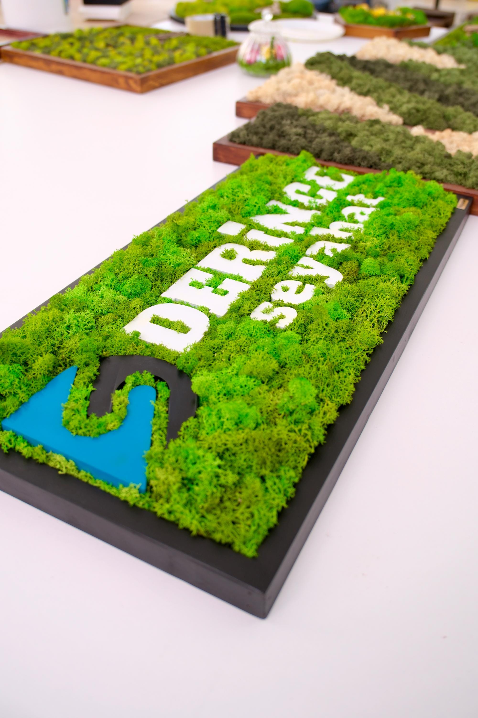 Custom Moss Logo Sign: 3D Business Wall Decor - Etsy