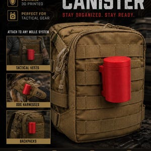 M.O.L.L.E / MOLLE Taktisk Basic-behållare med Skruvlock