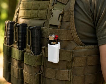 MOLLE Tactical Bic Lighter Case – Backpack Vest Attachment