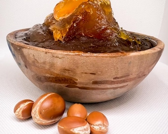 Sapone marocchino all'argan Beldi, sapone nero marocchino, saponi in gel fatti a mano, trattamenti naturali per la pelle con una kessa in regalo Sapone puro all'argan