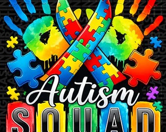 Support Squad Matching Png, I wear blue Autism Awareness Png, Different Is Beautiful, In April We Wear Blue, Neurodiverse Png