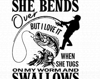 Funny Fishing Dad PNG, Risqué Humor Shirt Design (Digital Download 300 DPI 4500x5400px)