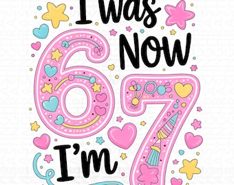 7th Birthday Girl Shirt PNG, Funny Meme Design (Digital Download)