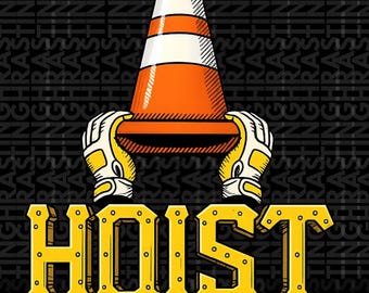 HOIST The Traffic Cone Png, Funny Pittsburgh Baseball Png, Pirates Base ball Meme Png, HOIST Meme Traffic Cone Png
