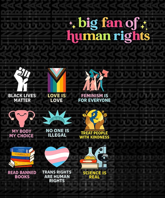 Human Rights PNG, Social Justice Activist Design (Digital Download 4500x5400px)