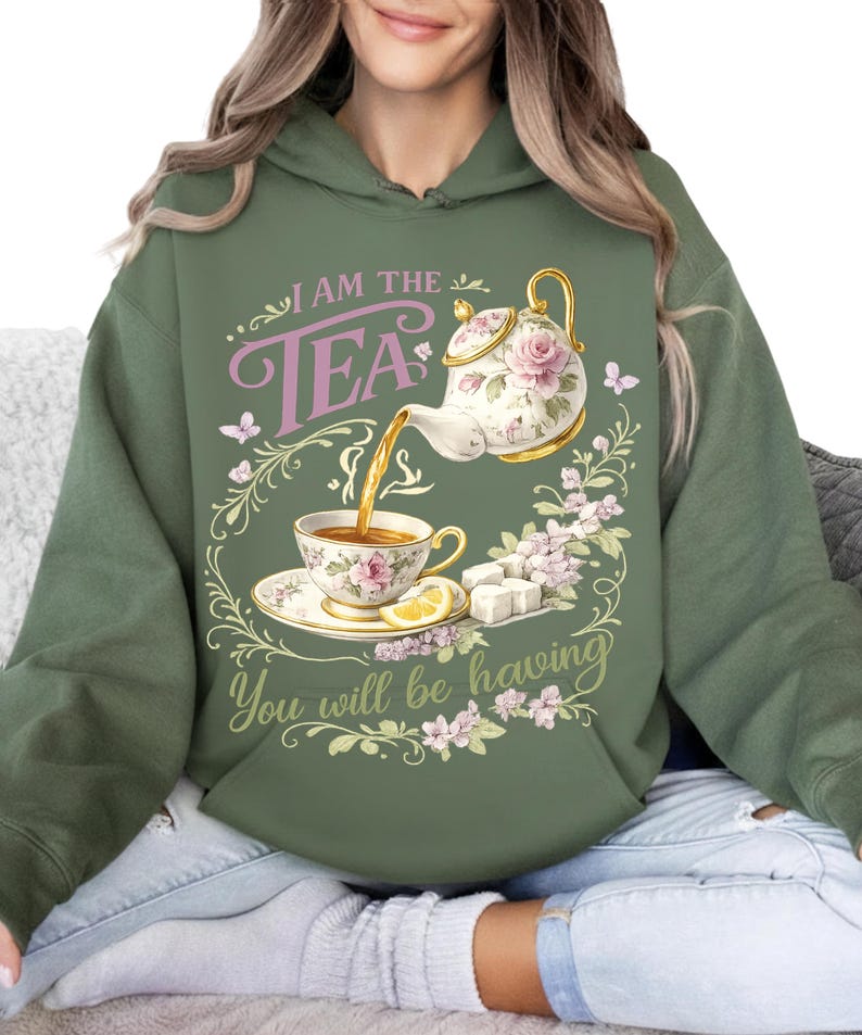 Jag är teet du kommer att dricka skjorta png, rolig png bild 4