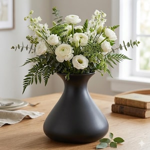 Modern Minimalist Vase 3D Print File, Geometric Flower STL (Digital Download)