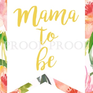 Mama to Be Sign Floral Chair Mother to Be Mom to Be Shower - Etsy