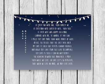 To My Dear and Loving Husband Anne Bradstreet wife marriage newlywed Quote Poster Printable love book soulmate home decor