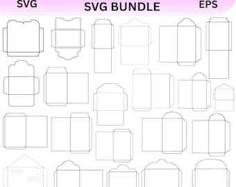 Envelope Template SVG Bundle: Card & Money Envelopes (Digital Download)