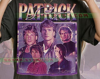 Patrick Swayze T-Shirt, Vintage Actor Star Heartthrob Classic Performer Tee, 90s Retro Throwback, Patrick Swayze Sweater