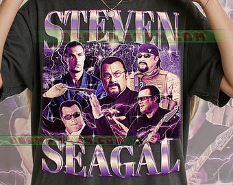 Steven Seagal T-Shirt, Vintage Schauspieler Schauspieler Action Star Promi Performer Tee, 90er Jahre Retro Throwback, Steven Seagal Pullover