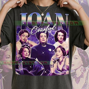 Joan Crawford T-Shirt, Vintage Actress Star Hollywood Legend Performer Tee, 90s Retro Throwback, Joan Crawford Sweater