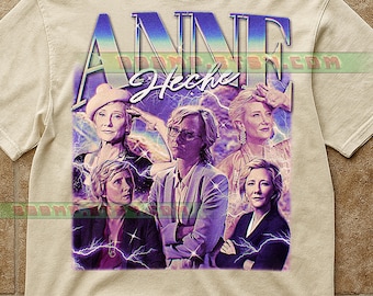 Anne Heche T-Shirt, Vintage Schauspielerin Star Promi Performer Tee, 90er Jahre Retro Throwback, Anne Heche Pullover