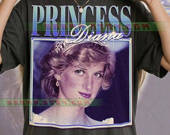 Prinzessin Diana T-Shirt, Vintage Royalty Fashion Promi Star Artist Tee, 90er Jahre Retro Throwback, Prinzessin Diana Pullover