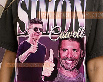 SIMON COWELL T-Shirt, Vintage Tv Judge Producer Celebrity Star Performer Tee, 90s Retro Throwback, Simon Cowell Sweater
