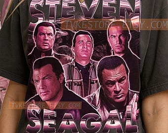 STEVEN SEAGAL T-Shirt, Vintage Actor Action Star Celebrity Performer Tee, 90s Retro Throwback, Steven Seagal Sweater