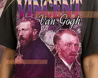 VINCENT VAN GOGH T-Shirt, Vintage Artist Painter Classic Genius Performer Tee, 90s Retro Throwback, Vincent van Gogh Sweater