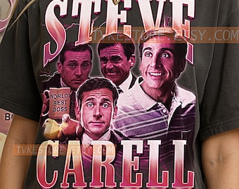 STEVE CARELL T-Shirt, Vintage Comedian Actor Funny Star Performer Tee, 90s Retro Throwback, Steve Carell Sweater