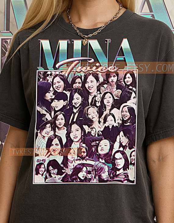 MINA T-shirt, Vintage Kpop Idol Dancer Performer Twice Tee, 90s