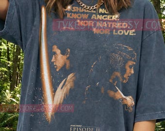 Anakin Padme Comfort Colors® Tshirt, Episode II Tees, Attack Of The Clones Sweater, Jedi Love Quote Tanktop, Retro Vintage Sci-Fi Art