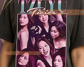 TZUYU T-shirt, Vintage Kpop Idol Dancer Performer Twice Tee, 90s