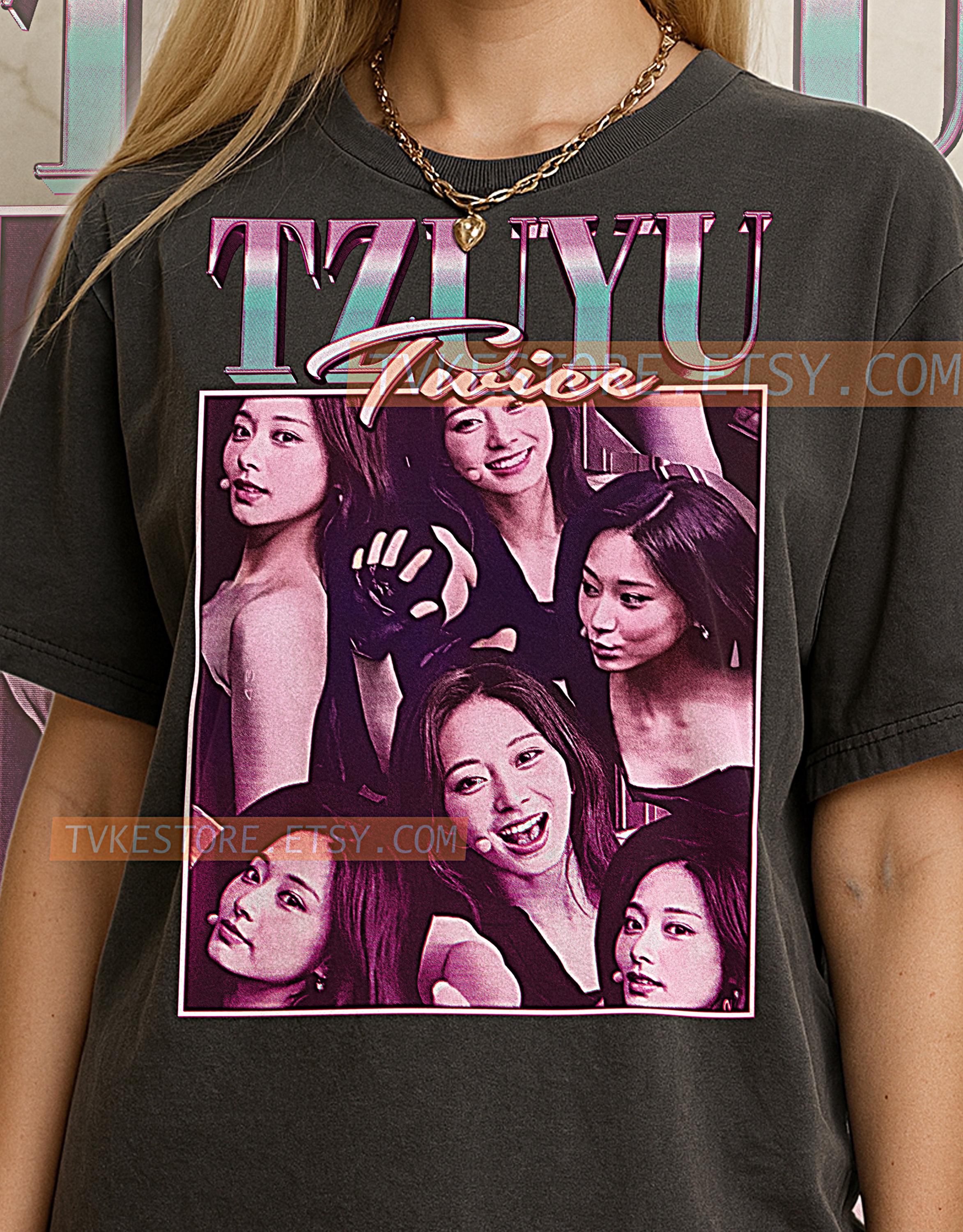TZUYU T-shirt, Vintage Kpop Idol Dancer Performer Twice Tee, 90s