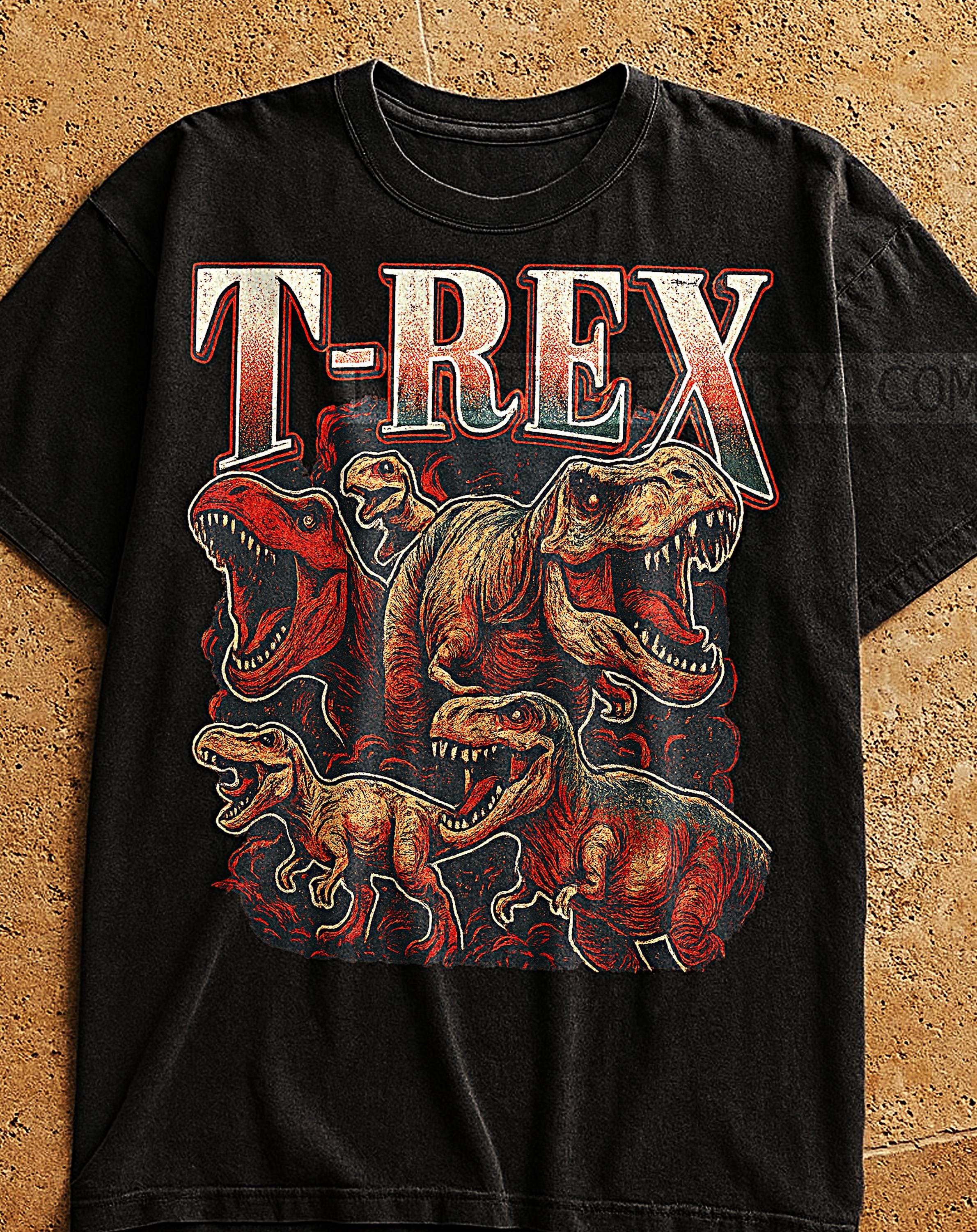 T Rex Shirt Vintage - Etsy