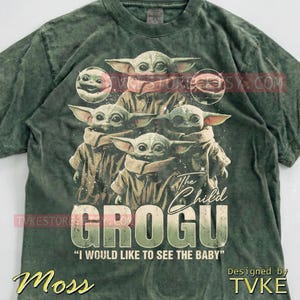 Grogu St4R W4Rs Comfort Colors® Tshirt, Mndlrian Tees, I Would Like To See The Baby Sweater, Cute Alien Tanktop, Retro Space Art image 7