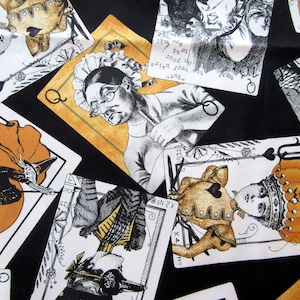 COLLAGE J. Wecker Frisch Queen of We'en original à la retraite, style vintage Halloween noir orange blanc épuisé oop