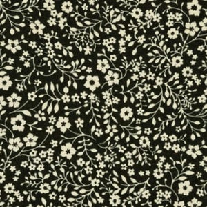 Retired GHASTLIE HOLIDAY CHRISTMAS Violets Fabric Quilting Cotton The Ghastlies Alexander Henry Black Tan Out of Print oop