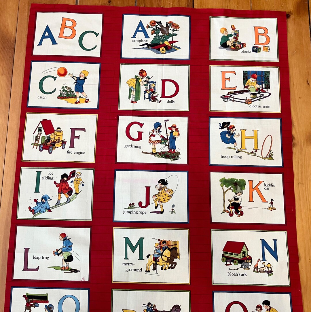 Moda Punctuation American Jane Punctuation Fabric Panel: Abc's Sandy Klop Moda - Etsy