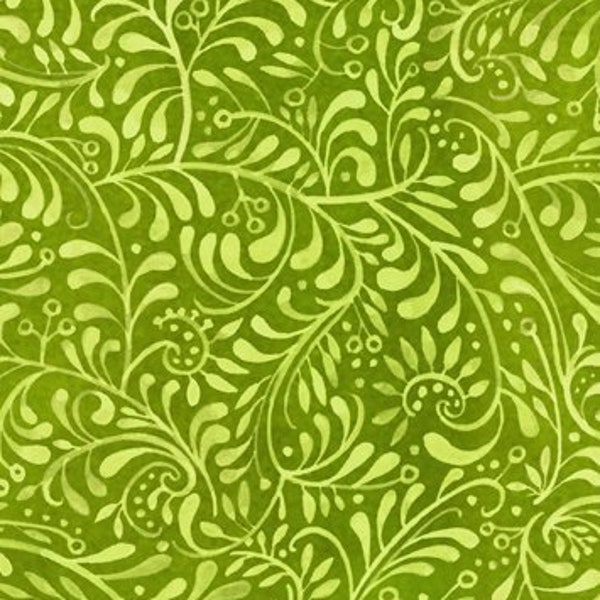 Retired 2018 HEY DIDDLE Fern Fabric Julie Paschkis Nordic Folk Art Vines Lime Olive Green Coordinate Out of Print oop