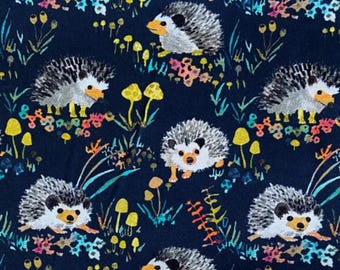 Home Decor Canvas FOX WOOD Happy Hedgehogs Enchanted Forest Fabric