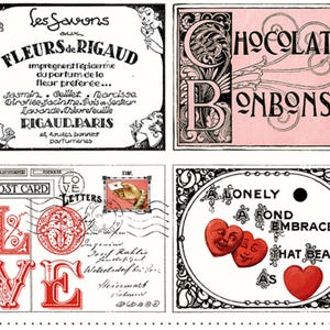 Gepensioneerd BE MINE VALENTINE 23 x 42 inch paneel J. Wecker Frisch Vintage jaren 1920 Valentijnsdag placemats ansichtkaarten quiltblokken quiltstof