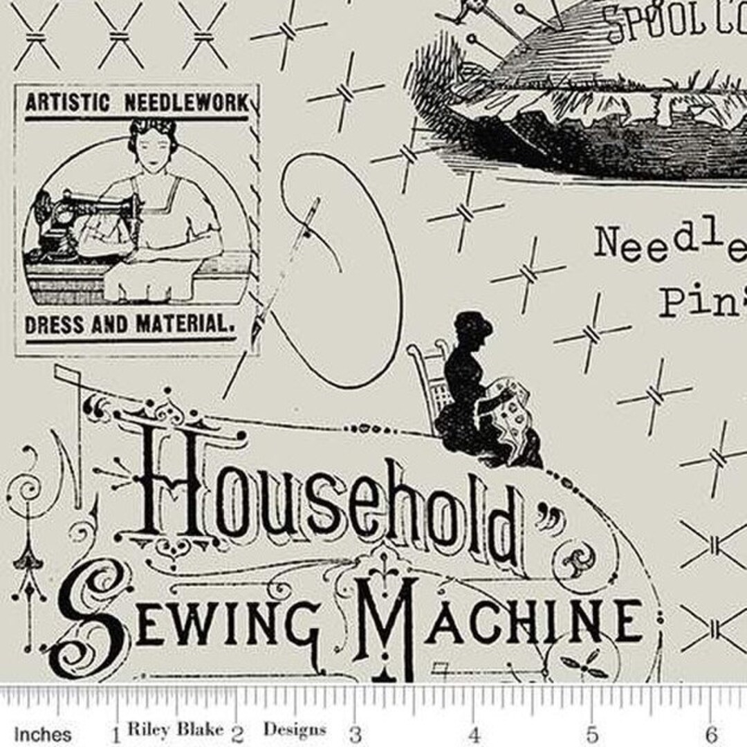 VINTAGE TEXT Best of She Who Sews J. Wecker Frisch Vintage Sewing Theme