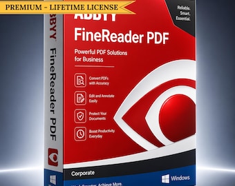 Oprogramowanie OCR ABBYY FineReader PDF Corporate | Dostęp dożywotni – natychmiastowe pobranie