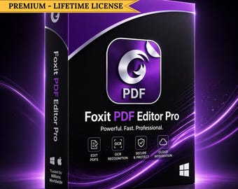 Oprogramowanie PDF Foxit PDF Editor Pro 2025 | Dożywotni dostęp – natychmiastowe pobranie