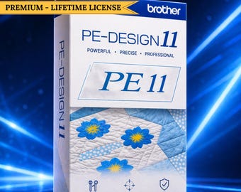 Dożywotnia licencja na oprogramowanie do haftu PE Design 11 | Natychmiastowe pobranie
