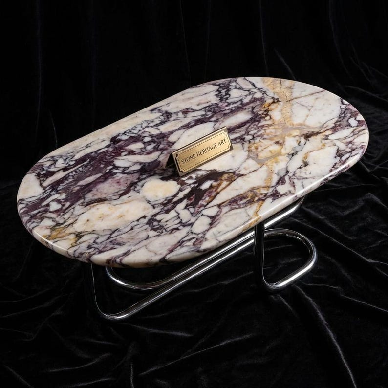 Calacatta Viola Marble Table Top – Luxury Brecciated Italian Stone Surface image 10