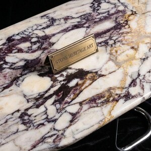Calacatta Viola Marble Table Top – Luxury Brecciated Italian Stone Surface image 4