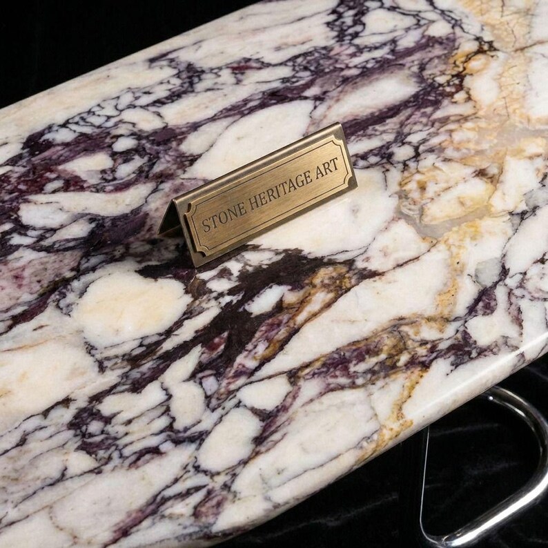 Calacatta Viola Marble Table Top – Luxury Brecciated Italian Stone Surface image 4