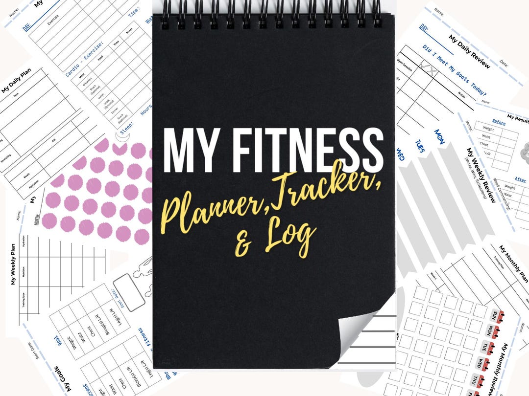 My Fitness Planner | Workout Tracker and Gym Log | Printable/digital ...