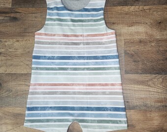 Pastel Striped Baby Overalls | Adorable One-Piece | Pastel Baby Outfit | Soft Cotton Overalls | Handmade Baby Clothes | Perfect Baby Gift