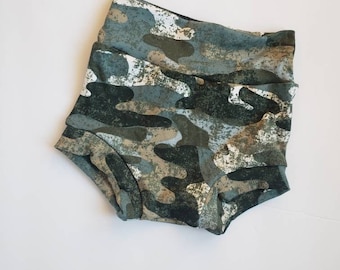 Bummies, bummies for girls, bummies for boys,shorts for girls, shorts for boys, high waisted bummies, camo bummies