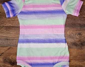 Girls gymnastic leotard, stripe leotard, kids dancewear, gymnastic leotard, kids leotard, handmade leotard, dance clothes for girls,