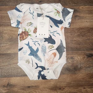 Infant bodysuit, infant romper, whale bodysuit, beach infant clothing, bodysuit for baby, infant clothing, short sleeve bodysuit