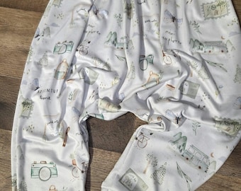 12 Month Adventure Baby Romper | Baby Girl Romper | Toddler Adventure Outfit | Travel Baby Clothes | Camping Romper | Handmade Baby Outfit